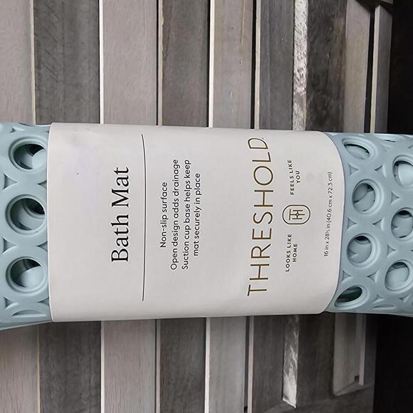 Hydracell Bath Mat Aqua | Threshold | 28x16 - Picture 2 of 9